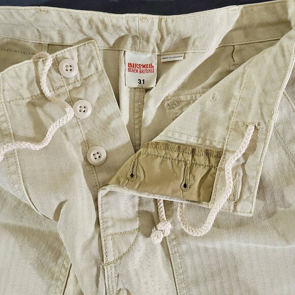 NWT Birdwell Beach Britches Mens 31 (32x7) RipStop Shorts Button Fly Drawstring - Picture 5 of 5